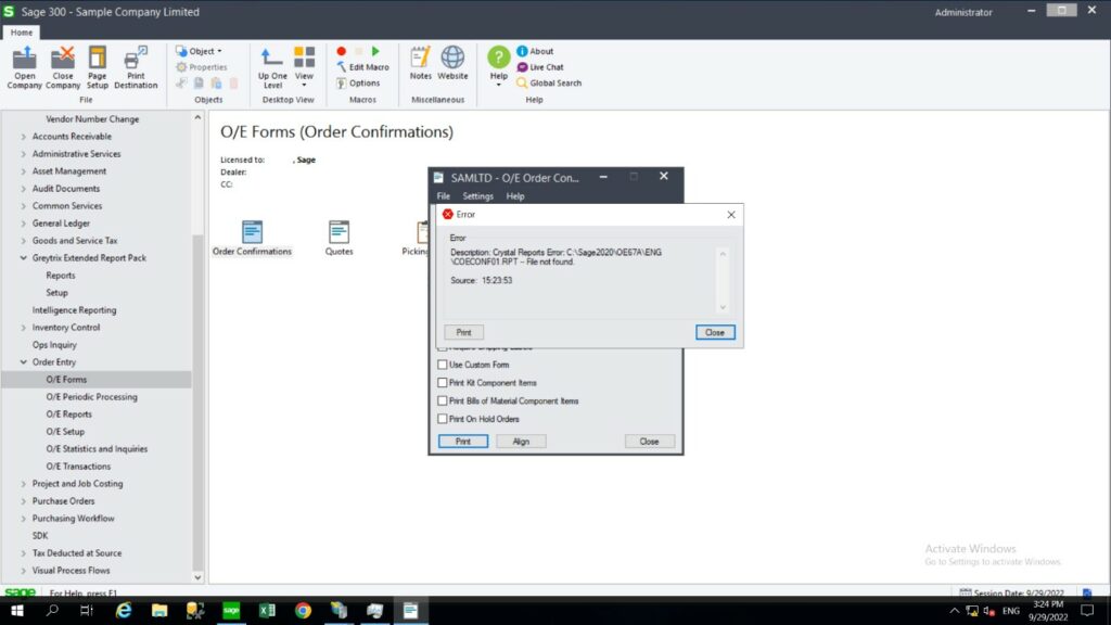 Common Errors Faced While Printing Reports In Sage Sage Software