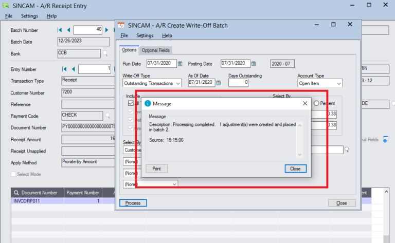 Creating the Write-Off Batch in Sage 300 - Sage Software