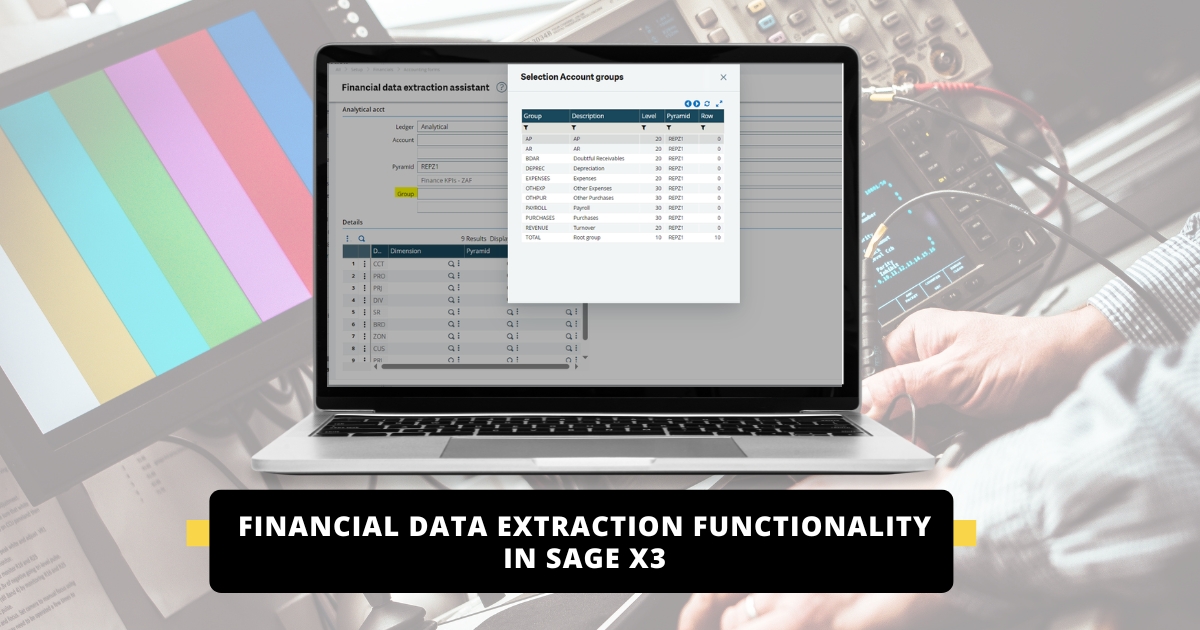 Financial Data Extraction functionality in Sage X3