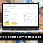 Stock Count Activity in Sage X3