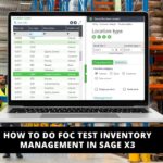 How to do FOC Test Inventory management in Sage X3