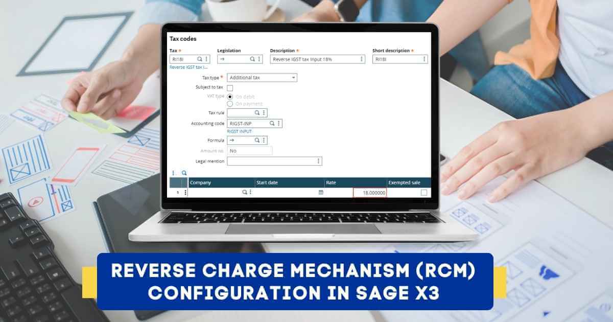 Reverse Charge Mechanism (RCM) configuration in Sage X3